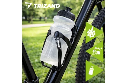 Univerzális palacktartó kerékpárra – fekete