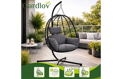 Kerti hinta párnával – függő szék 150 kg-ig