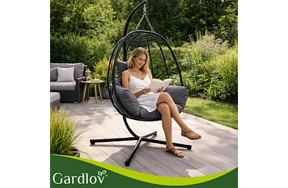 Kerti hinta párnával – függő szék 150 kg-ig