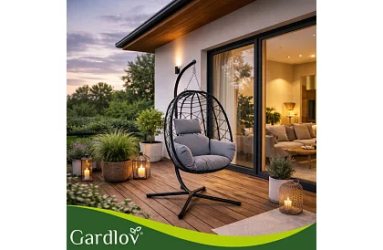 Kerti hinta párnával – függő szék 150 kg-ig