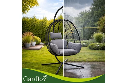 Kerti hinta párnával – függő szék 150 kg-ig