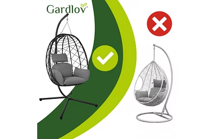 Kerti hinta párnával – függő szék 150 kg-ig