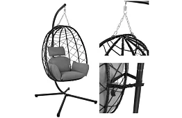 Kerti hinta párnával – függő szék 150 kg-ig