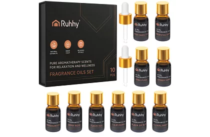 Illóolaj készlet, 10 illat – 10 db 10 ml-es