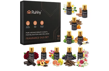 Illóolaj készlet, 10 illat – 10 db 10 ml-es