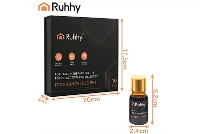 Illóolaj készlet, 10 illat – 10 db 10 ml-es