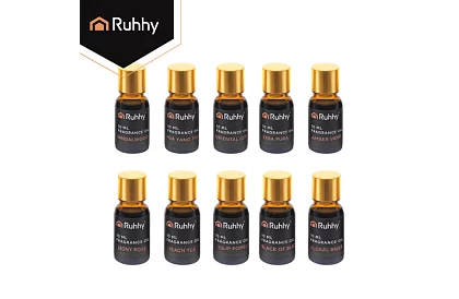 Illóolaj készlet, 10 illat – 10 db 10 ml-es