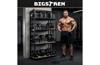 Raktári fém polc – 5 polc – 180×90×40 cm – teherbírás 1000 kg