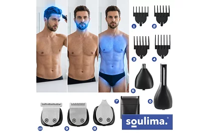 Zastřihovač haj és szakáll 8 az 1-ben