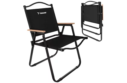 Kerti összecsukható szék fekete – teherbírás 120 kg