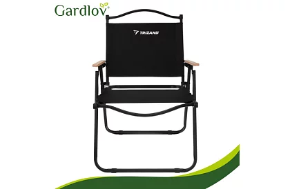 Kerti összecsukható szék fekete – teherbírás 120 kg