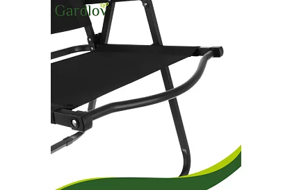 Kerti összecsukható szék fekete – teherbírás 120 kg