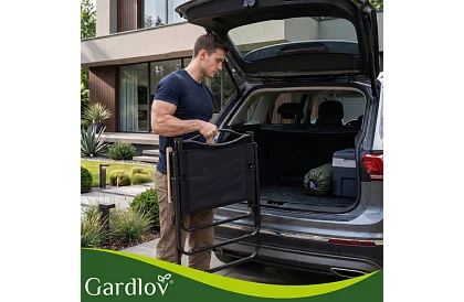 Kerti összecsukható szék fekete – teherbírás 120 kg