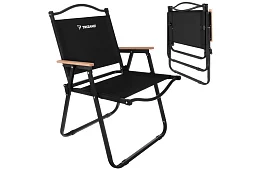 Kerti összecsukható szék fekete – teherbírás 120 kg