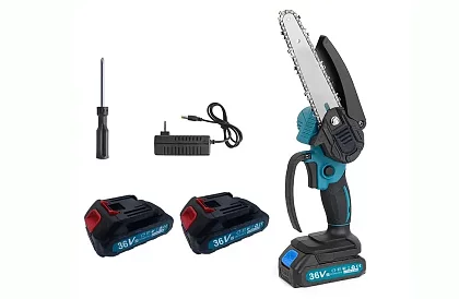 DS36 akkumulátoros láncfűrész + 2 akkumulátor + 2 lánc