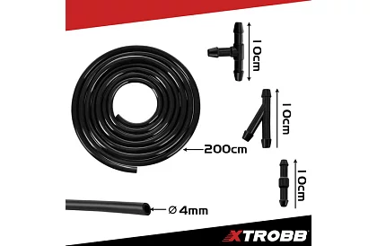 Javító készlet ablaktörlőkhöz 2 m – 4/5 mm + T-darabok