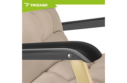 Összecsukható kertiszék 3 az 1-ben párnával - bézs