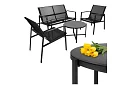Kerti bútor MORENO – asztal + 2 szék + kanapé