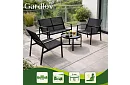 Kerti bútor MORENO – asztal + 2 szék + kanapé