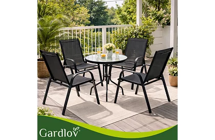 Kerti szék készlet – 4 szék teraszra, erkélyre, kertbe