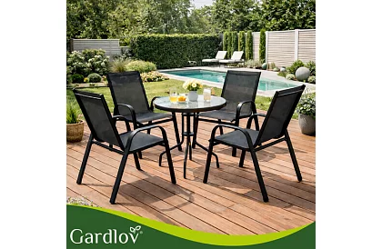 Kerti szék készlet – 4 szék teraszra, erkélyre, kertbe