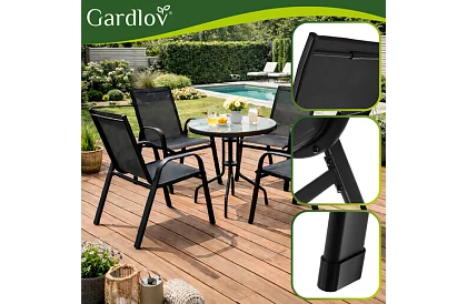 Kerti szék készlet – 4 szék teraszra, erkélyre, kertbe