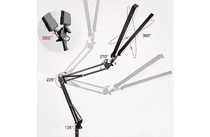 Állítható asztali lámpa 24W – 168 LED