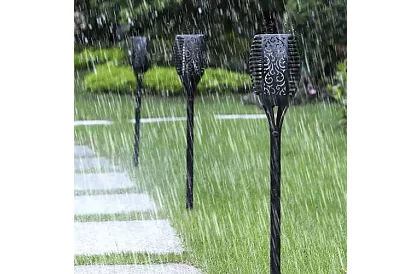 Kerti lámpa – napeneres fáklya lángoló tűz hatással