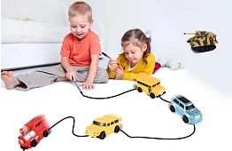 Indukciós kisautó mágikus markerrel – rajzolj autópályát a saját elképzeléseid szerint