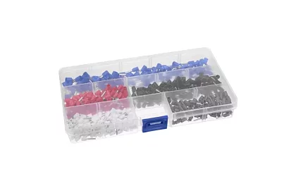 Krimpáló fogó hüvelyekhez 0,25–10 mm2 + 500 db hüvely