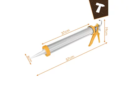 Tömítőpisztoly 600 ml + 5 fúvóka + 5 spatula
