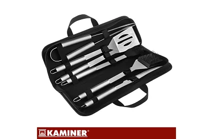 Grillező szerszámok rozsdamentes acélból - 6 darabos készlet