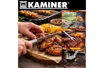 Grillező szerszámok rozsdamentes acélból - 6 darabos készlet