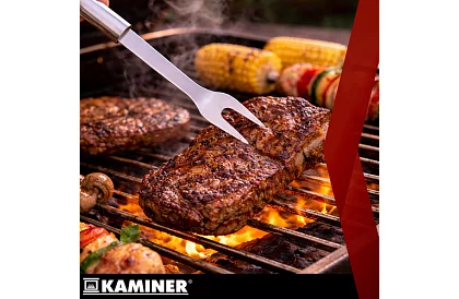 Grillező szerszámok rozsdamentes acélból - 6 darabos készlet