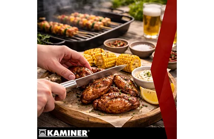 Grillező szerszámok rozsdamentes acélból - 6 darabos készlet