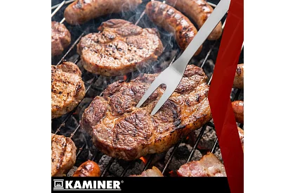 Grillező szerszámok rozsdamentes acélból - 5 darabos készlet