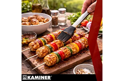 Grillező szerszámok rozsdamentes acélból - 5 darabos készlet