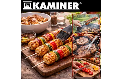 Grillező szerszámok rozsdamentes acélból - 5 darabos készlet