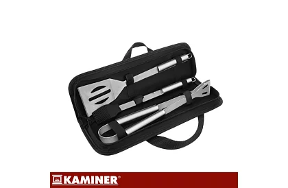 Grillező szerszámok rozsdamentes acélból - 3 részes készlet