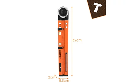 Állítható asztalos szögmérő vízmértékkel