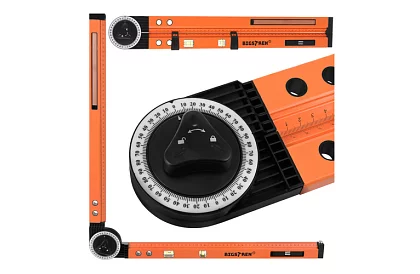 Állítható asztalos szögmérő vízmértékkel