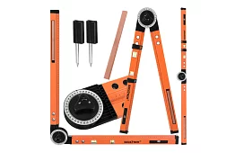 Állítható asztalos szögmérő vízmértékkel