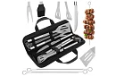 Grillező szerszámok rozsdamentes acélból - 9 részes készlet