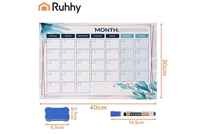 Mágneses hűtőtervező 30 × 40 cm