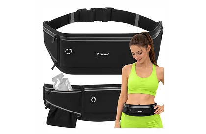 Futó sport derékszíj TRIZAND – fekete