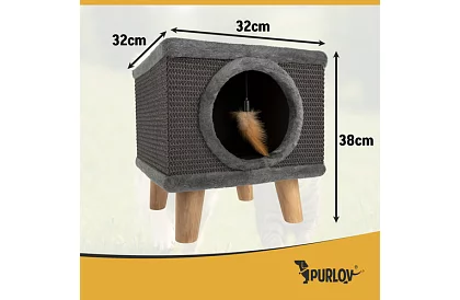 Kisállat kaparó és fekhely 38 × 32 × 32 cm