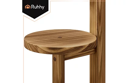 Elegáns fa virágtartó 86 × 33 cm