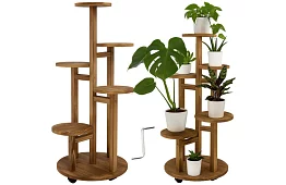 Elegáns fa virágtartó 86 × 33 cm