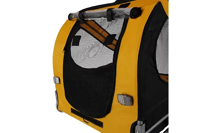 Kerékpárhoz csatlakoztatható állatszállító kocsi – 40 kg-ig