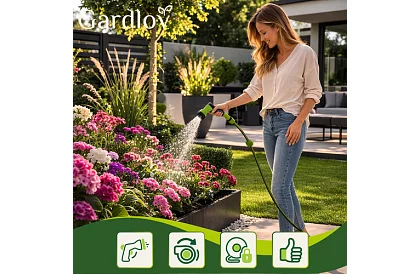 Fali falra a tömlő – automatikus dobó 20 m tömlővel